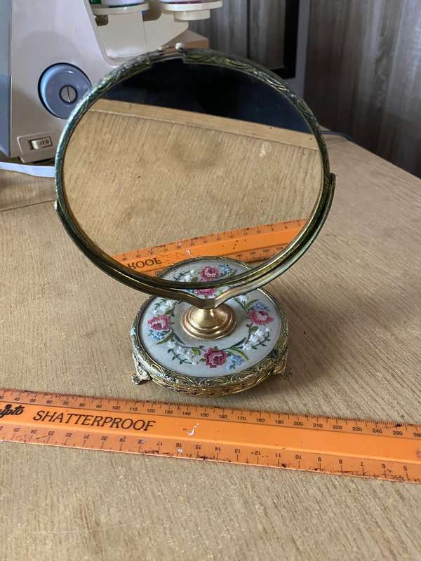 Vintage swivel mirror